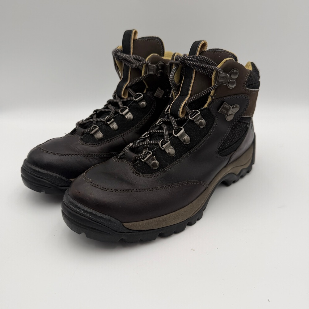 Vintage Timberland ACT hiking boots active comfort technology size 8M leather